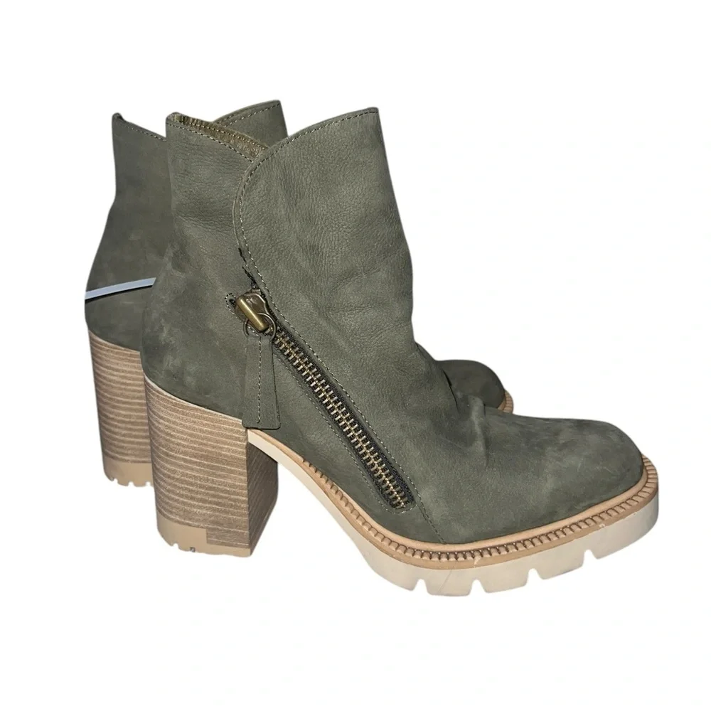✅Bueno - Elliot Booties in Army Green size 39 - Picture 5 of 10